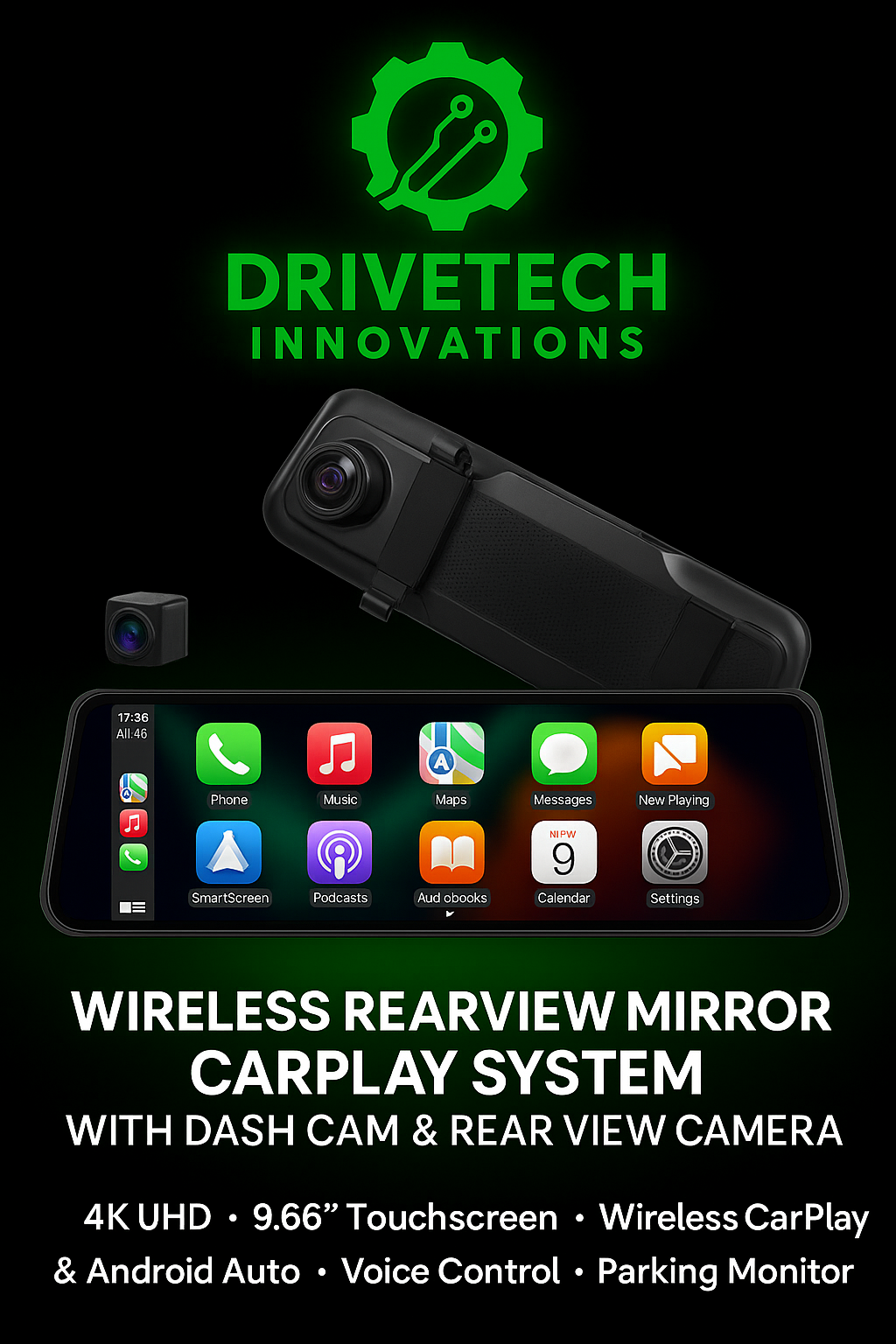 11.26β Rear View Mirror Wireless CarPlay Pro