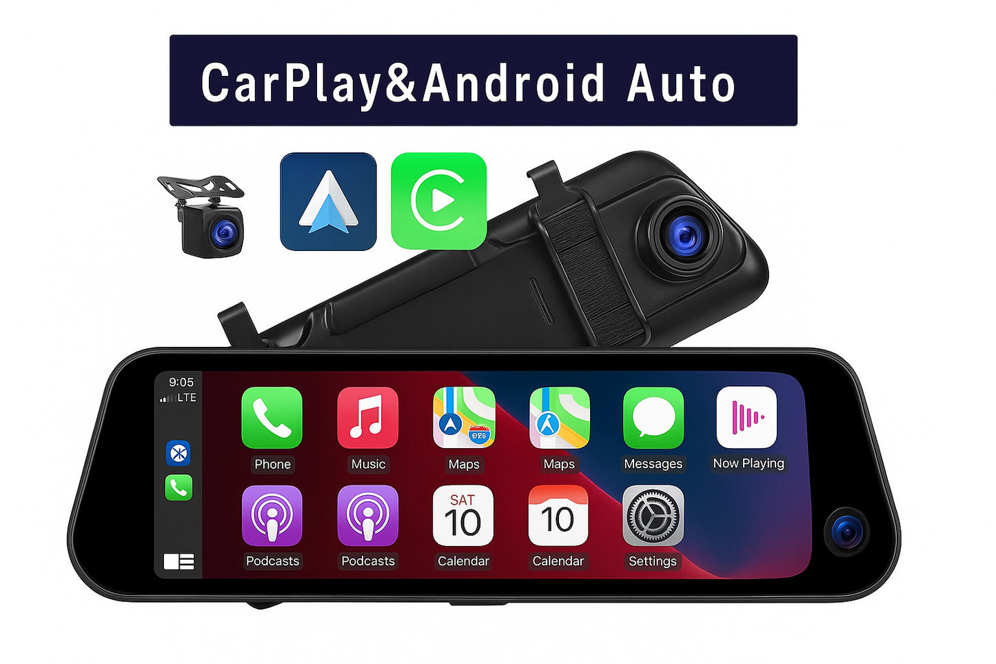 11.26” Rear View Mirror Wireless CarPlay Pro